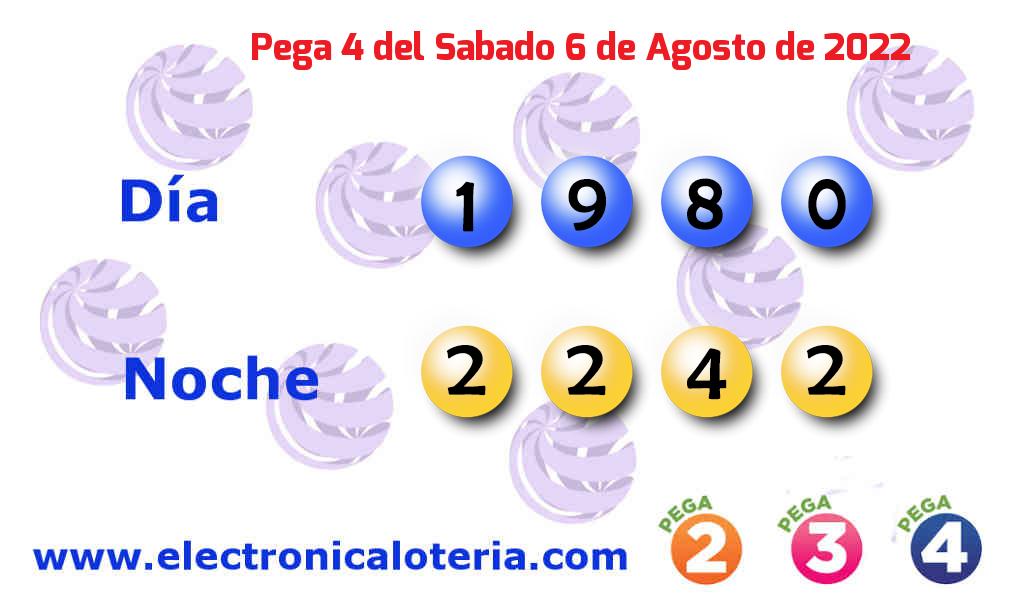 Pega 4 del Sábado 6 de Agosto de 2022