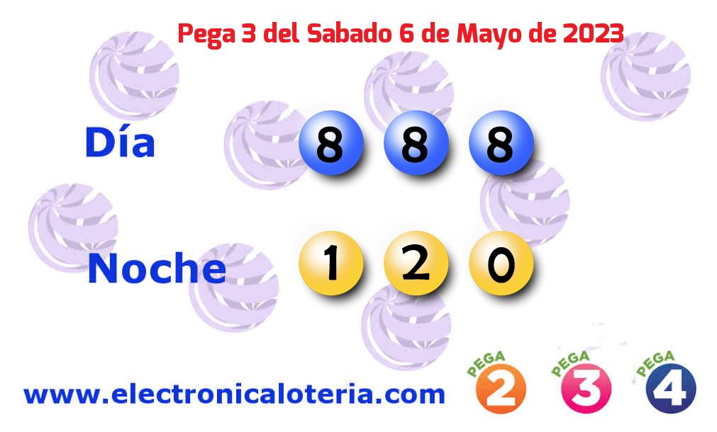 Pega 3 del Sábado 6 de Mayo de 2023