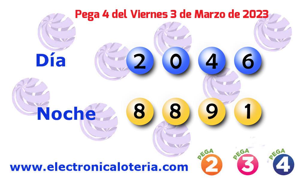 Pega 4 del Viernes 3 de Marzo de 2023
