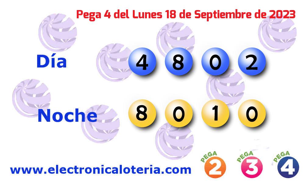 Pega 4 del Lunes 18 de Septiembre de 2023