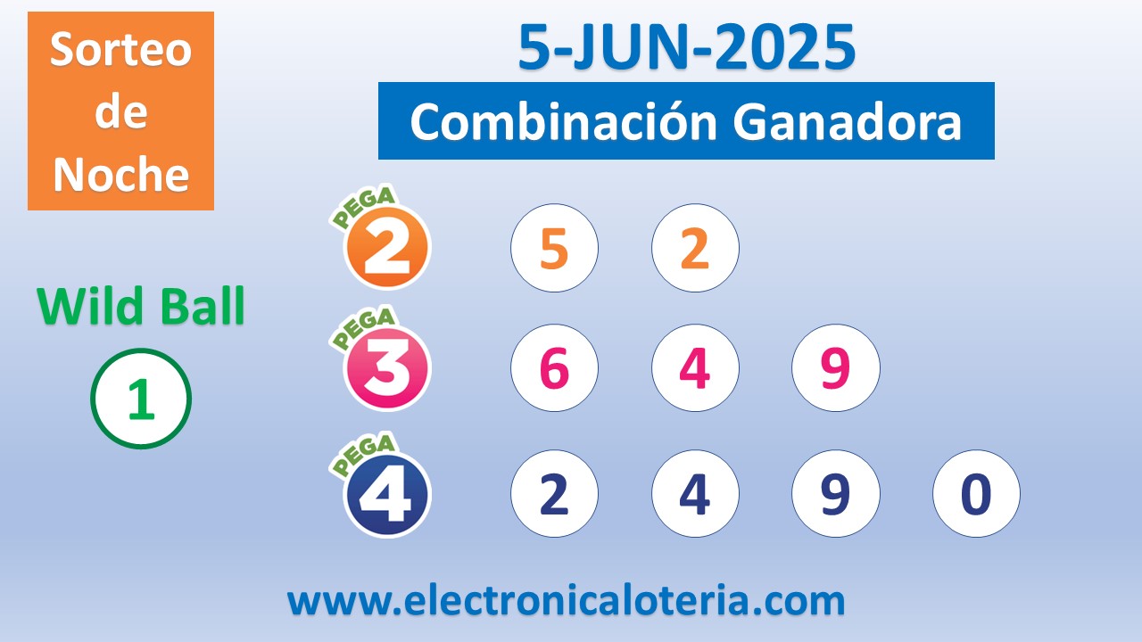 Pega 3 del Jueves 5 de Junio de 2025