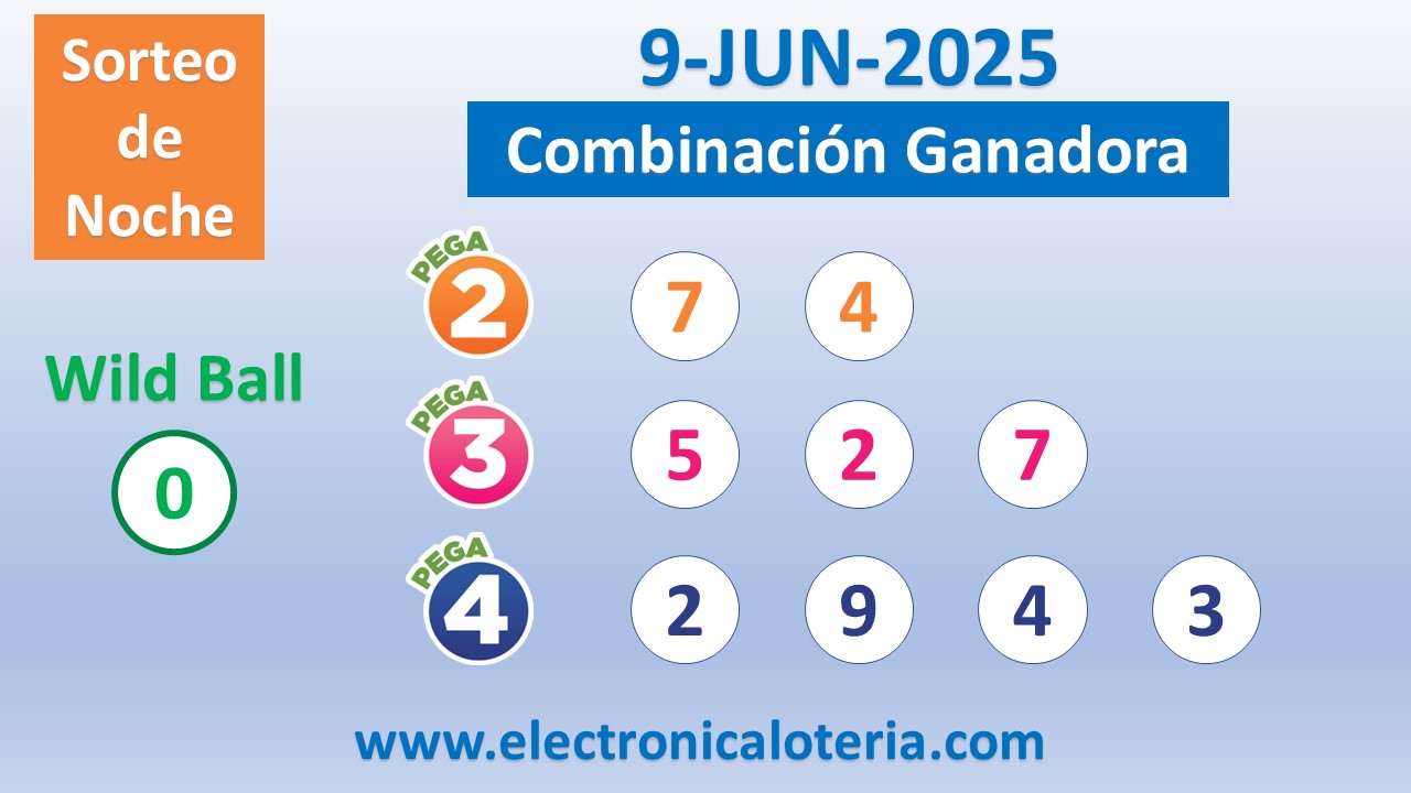 Pega 4 del Lunes 9 de Junio de 2025