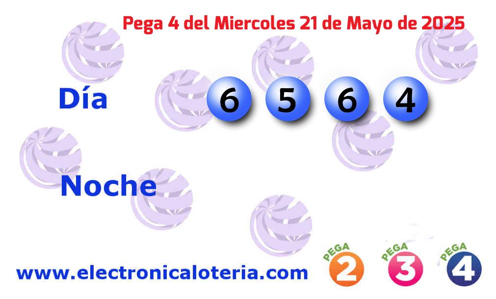 Pega 4 día del Miércoles 21 de Mayo de 2025