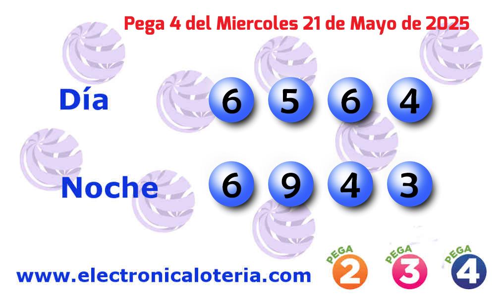 Pega 4 noche del Miércoles 21 de Mayo de 2025