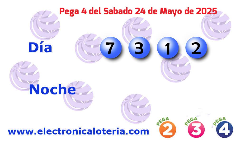 Pega 4 día del Sábado 24 de Mayo de 2025