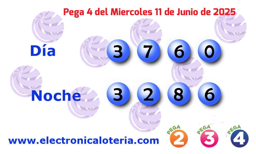 Pega 4 noche del Miércoles 11 de Junio de 2025