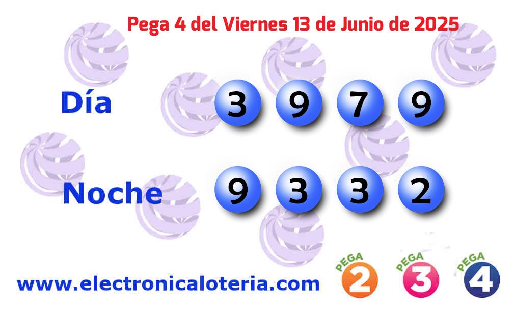 Pega 4 noche del Viernes 13 de Junio de 2025
